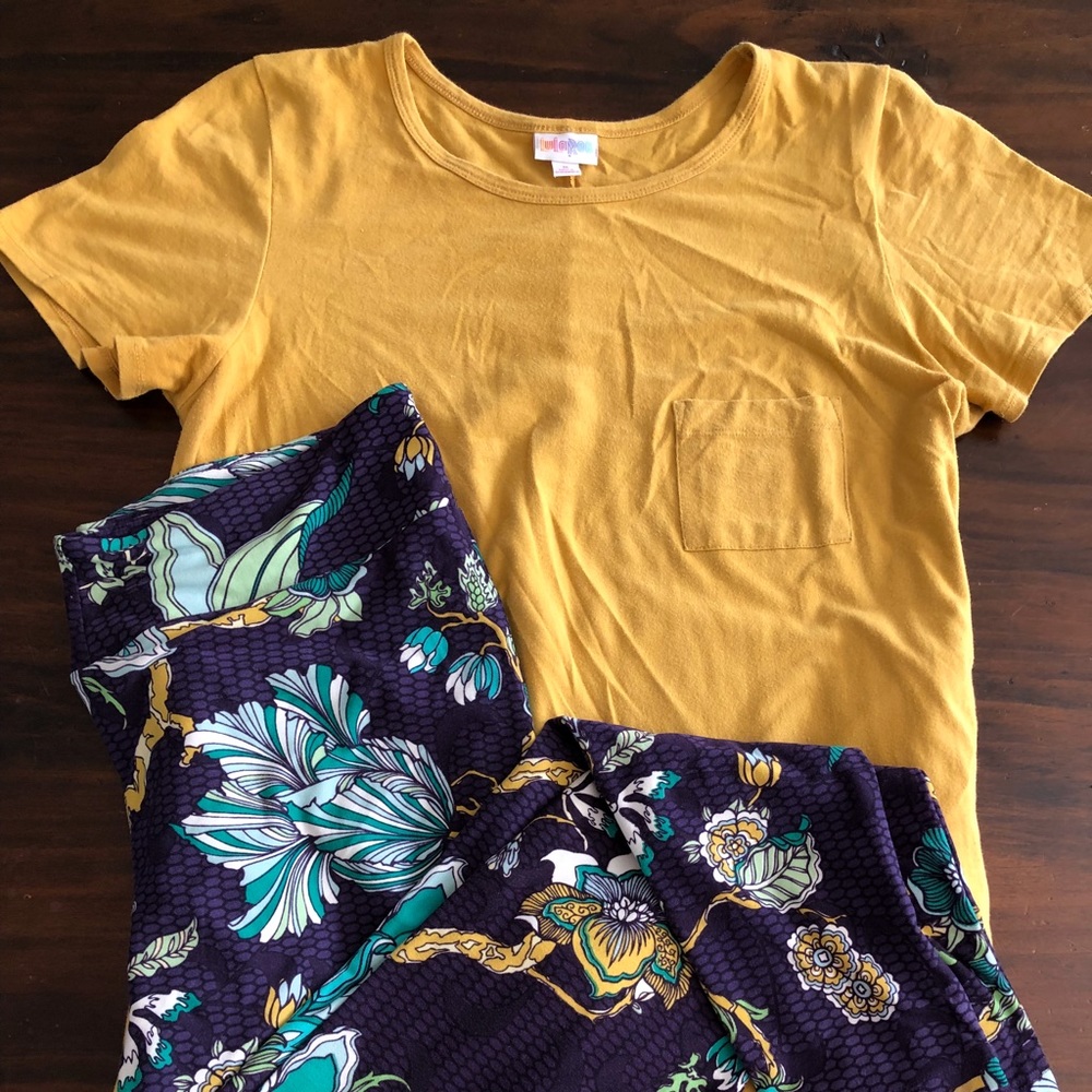 LuLaRoe M Carly and T/C Leggings